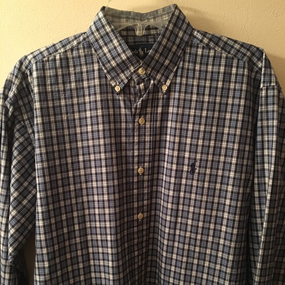 Polo Ralph Lauren button up shirt blue small